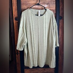 Missguided Sage Ribbed Knit Top